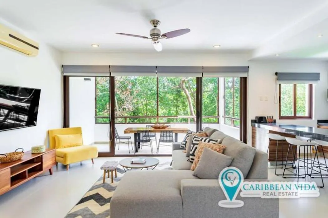 דירות אקומל Bright 1 Bd With Private Terrace Near Tulum